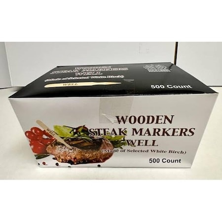 Goldmax Goldmax Well Steak Wooden Marker, PK5000 1085-1